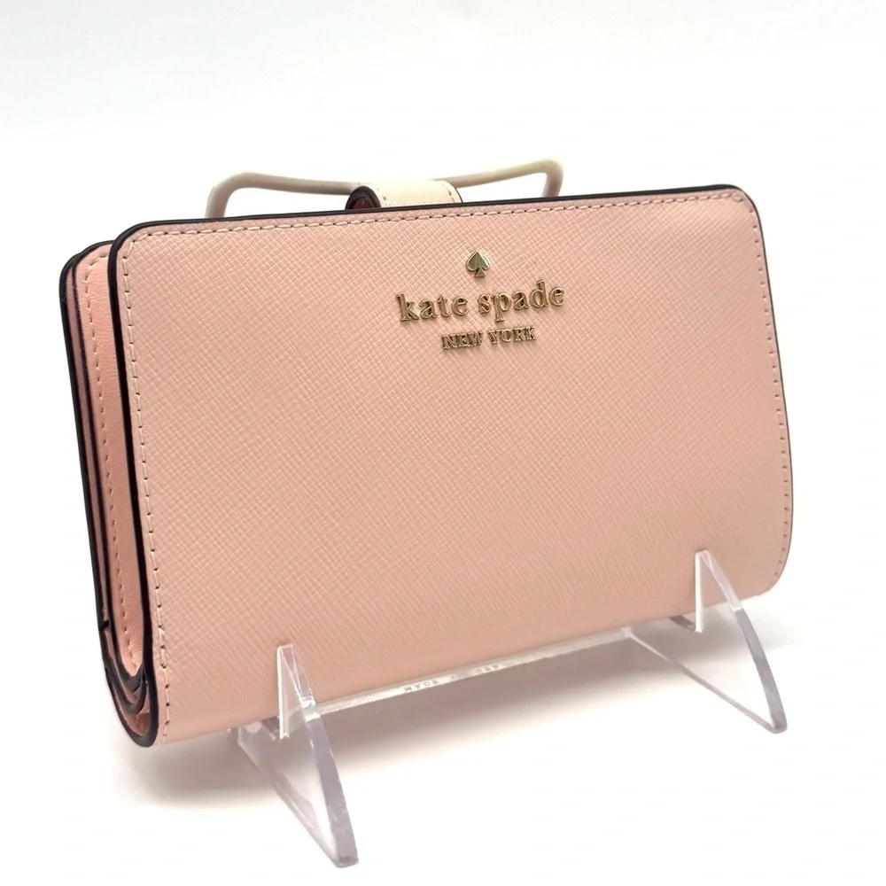 Kate Spade Leila Medium Compact Bifold Wallet Light Pink